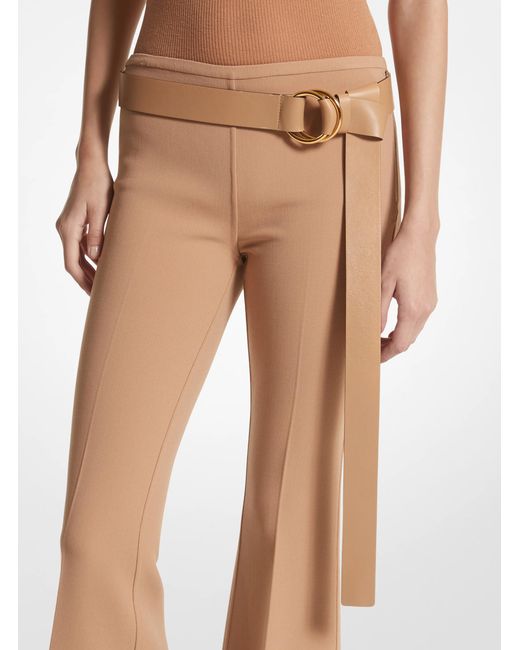 Michael Kors Black Jackie Leather Belt
