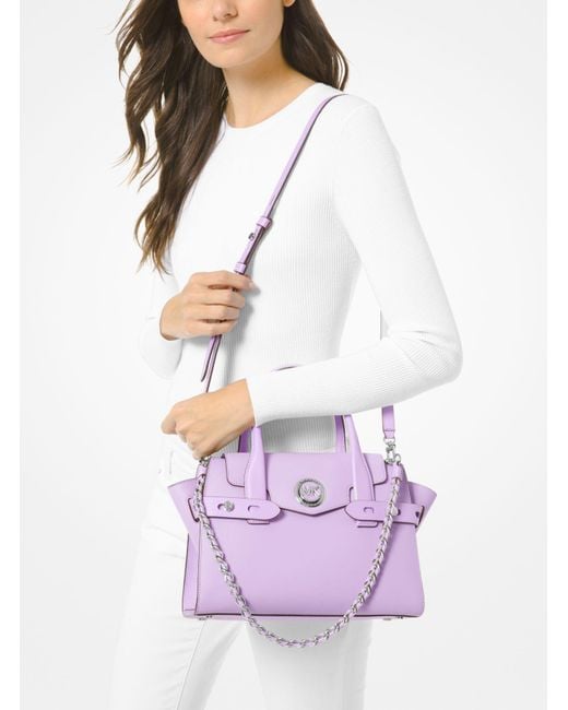 Carmen saffiano outlet leather belted satchel