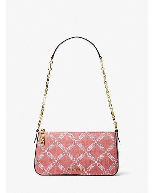 MICHAEL Michael Kors Red Empire Medium Chain-link Shoulder Bag