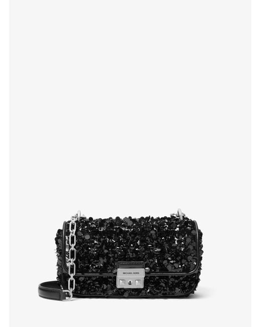 Michael Kors Black Limited-edition Tribeca Small Hand-embellished Shoulder Bag