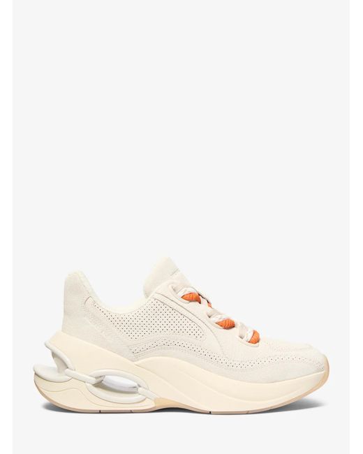MICHAEL Michael Kors Natural Mk Toni Suede Trainer