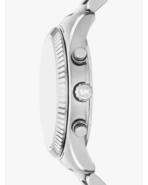 Michael Kors Metallic Mk Oversized Lexington-Tone Watch for men