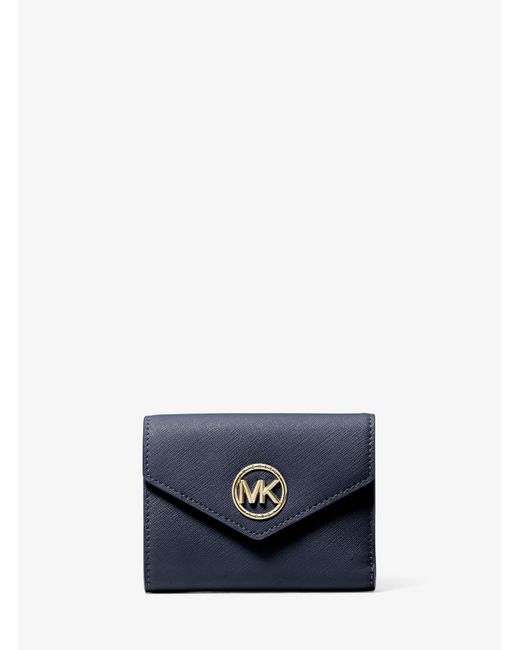 Michael Kors Carmen Medium Saffiano Leather Tri fold Envelope