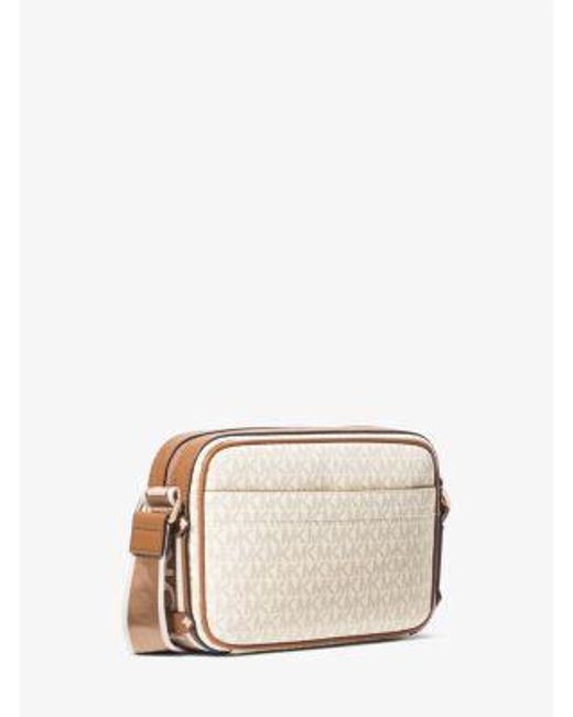 Michael Kors Natural Maeve Large Signature Crossbody Bag