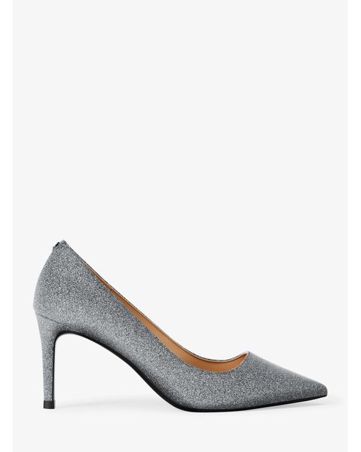MICHAEL Michael Kors Blue Mk Alina Glitter Embellished Leather Pump