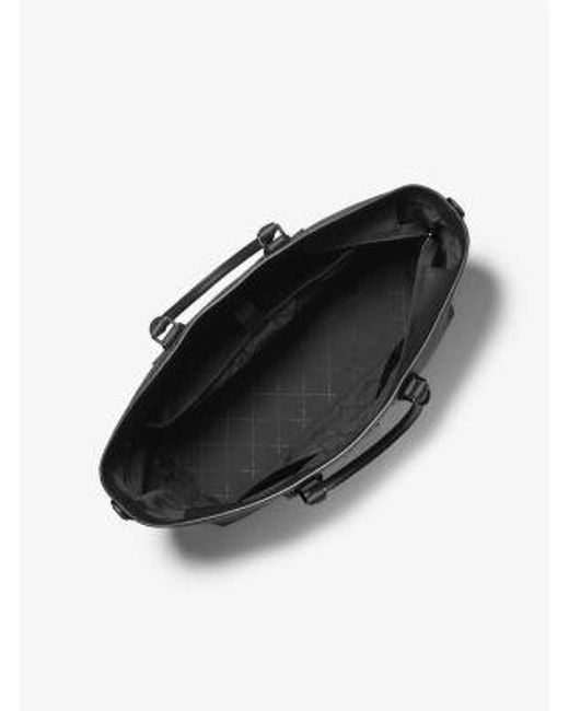 Michael Kors Black Hudson Signature Logo Tote Bag for men