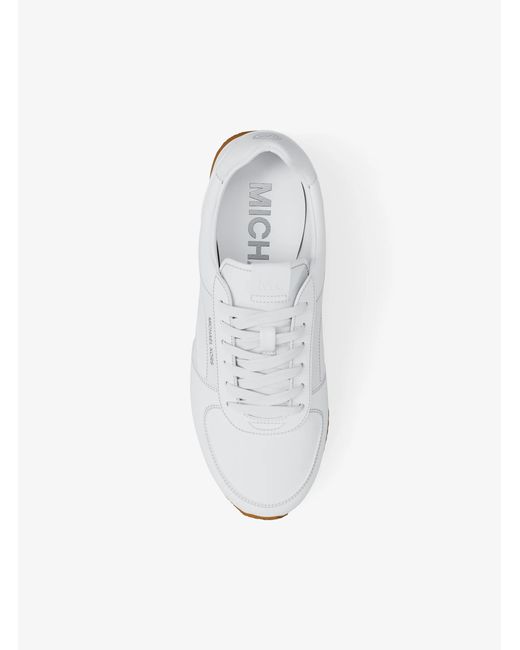 MICHAEL Michael Kors White Mk Cindy Smooth Trainer