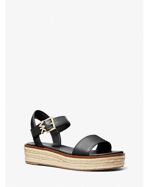 Michael Kors Black Richie Platform Espadrille Sandal