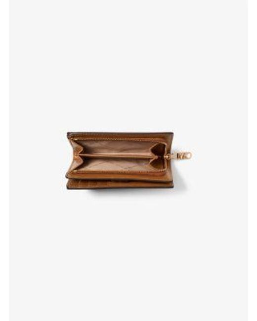 Michael Kors Natural Mk Empire Medium Signature Logo Wallet
