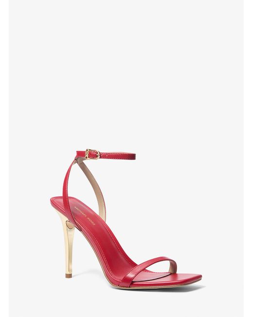 MICHAEL Michael Kors Pink Michael Kors Liana Leather Sandal
