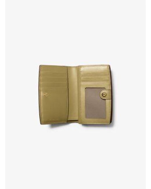 MICHAEL Michael Kors Green Mk Bryant Medium Pebbled Leather Wallet