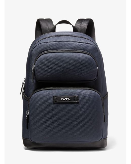 Michael Kors Blue Kent Woven Backpack for men