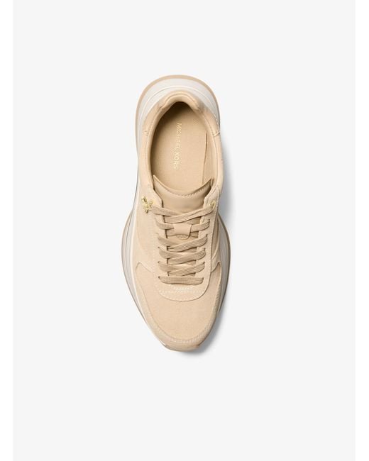 MICHAEL Michael Kors Natural Mk Arla Suede Trainer