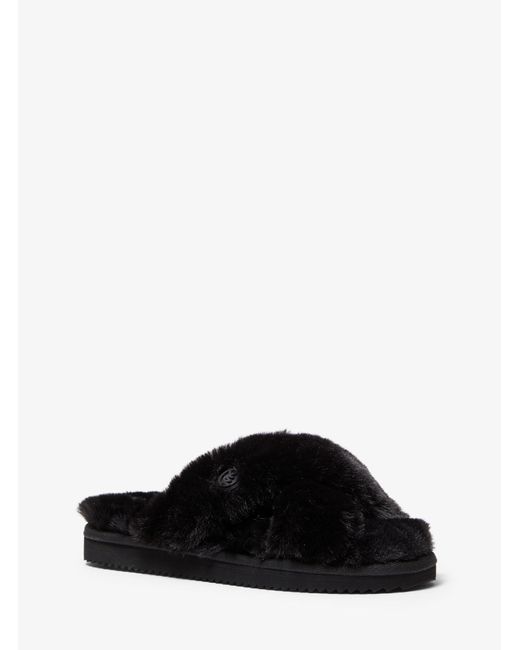 mk fur slides