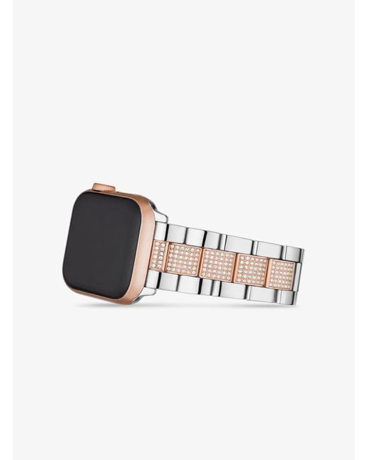 Michael kors rose gold apple watch band Clearance