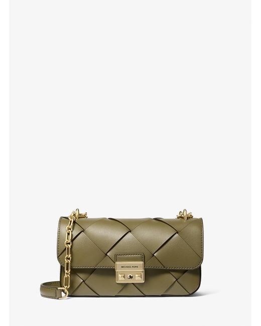 Mk Borsa A Spalla Tribeca Piccola di Michael Kors in Green