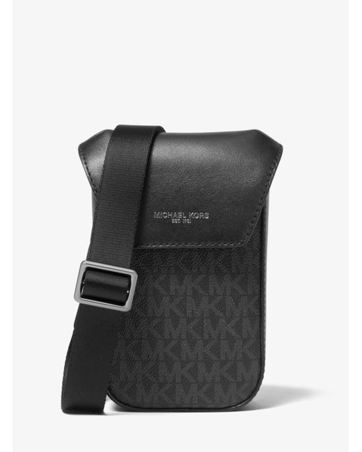 Michael Kors Greyson Logo Smartphone Crossbody Bag in Black für Herren