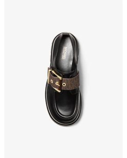 Mk Mocassin Colby En Cuir Avec Bride À Logo Signature MICHAEL Michael Kors en coloris Black