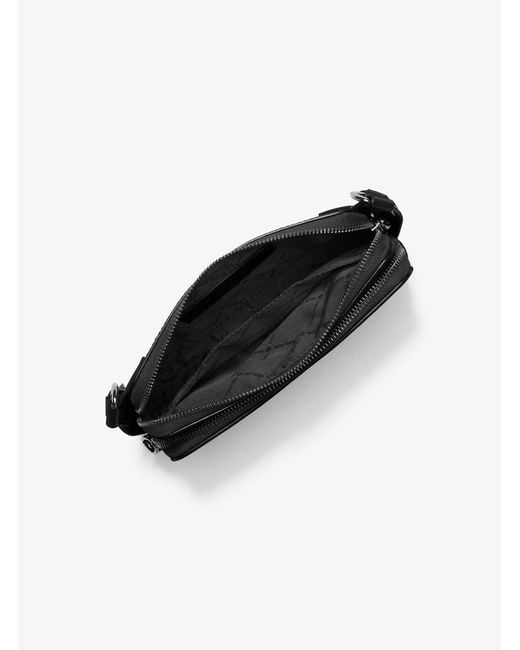 Michael Kors Black Mk Hudson Signature Logo Crossbody Bag for men