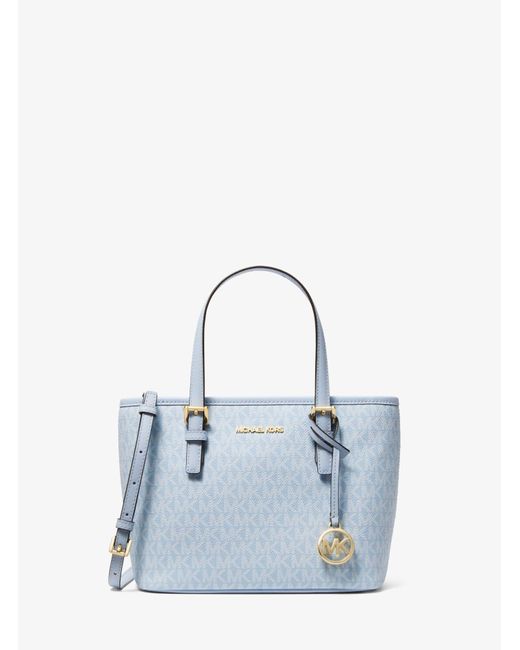 Michael Kors Canvas Jet Set Travel Extra-small Logo Top-zip Tote Bag in