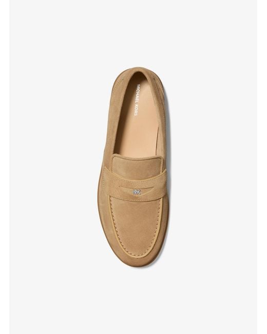Michael Kors Natural Mk Wesley Suede Loafer for men