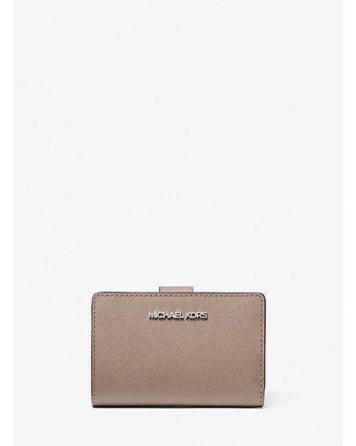 Michael Kors Natural Medium Saffiano Leather Wallet