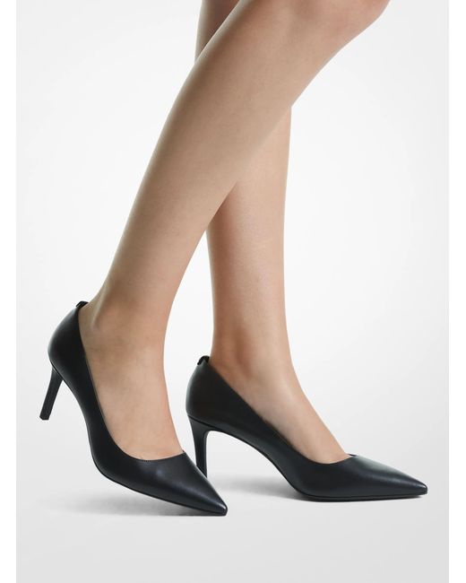 MICHAEL Michael Kors Black Mk Alina Flex Leather Pump