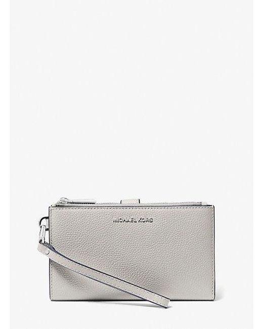 Michael kors gray wristlet new arrivals