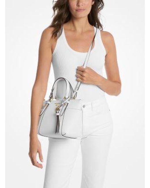 MICHAEL Michael Kors Natural Mk Sullivan Small Saffiano Leather Top-Zip Tote Bag