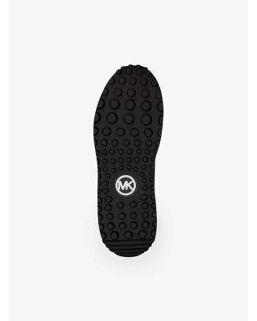 Michael Kors White Dax Mixed-Media Trainer for men