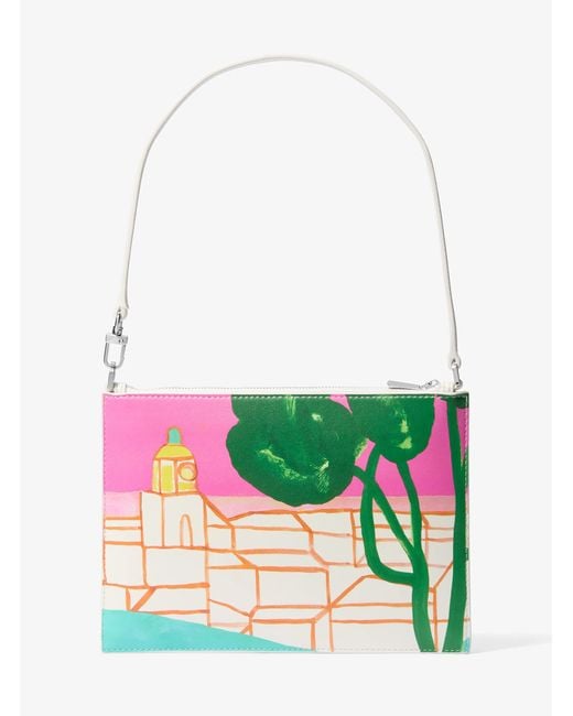 Michael Kors Green Mk Michael Kors X Christina Zimpel Jet Set Extra-Large Convertible Wristlet