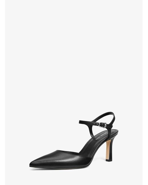 MICHAEL Michael Kors White Mk Amara Leather Mid Pump