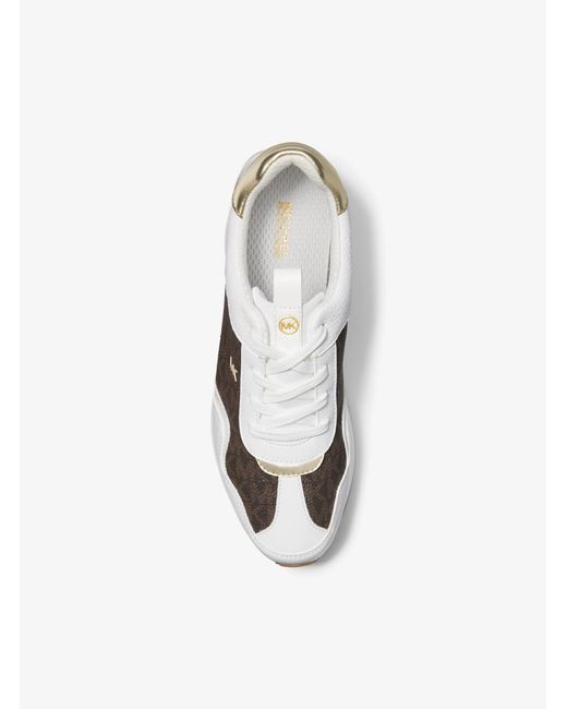 MICHAEL Michael Kors White Raina Trainer