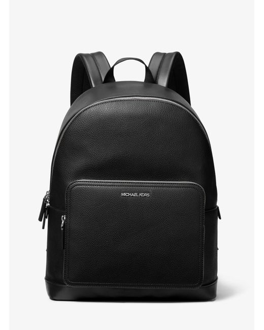 Michael Kors Black Cooper Faux Leather Commuter Backpack for men