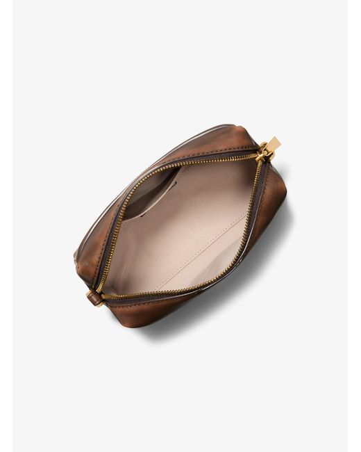 MICHAEL Michael Kors Brown Mk Bryant Small Leather Convertible Crossbody Bag