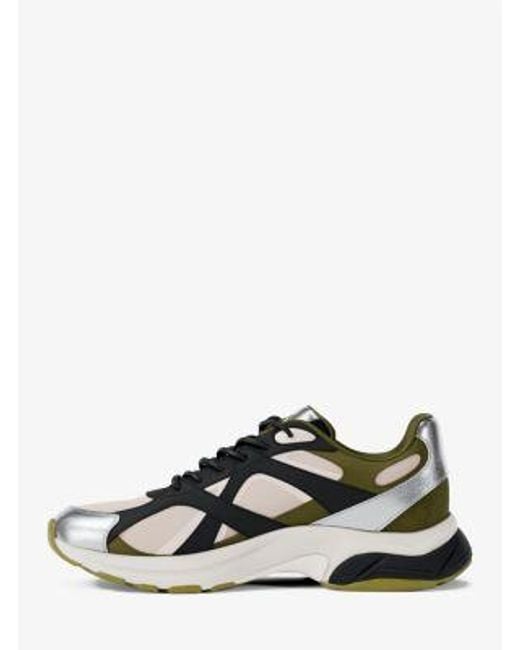 Mk Sneaker Leo di Michael Kors in White da Uomo