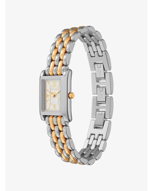 Michael Kors Petite Essex Two-Tone Watch in White | Lyst display picture 2