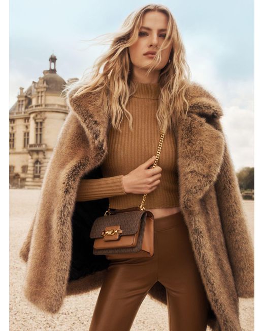 Michael kors faux fur coat deals