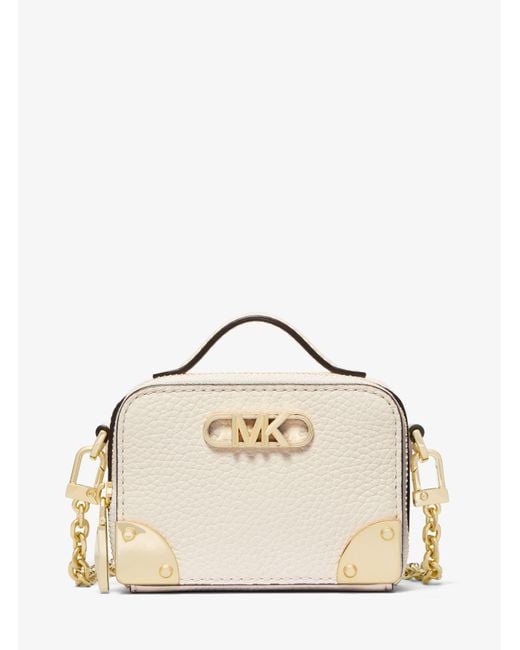 MICHAEL Michael Kors Natural Estelle Micro Pebbled Leather Crossbody Bag