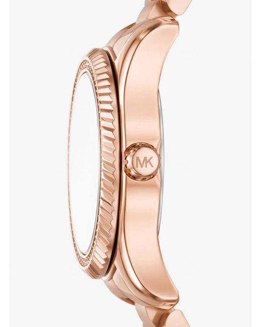 Michael Kors White Mini Lexington Pavé-Tone Watch