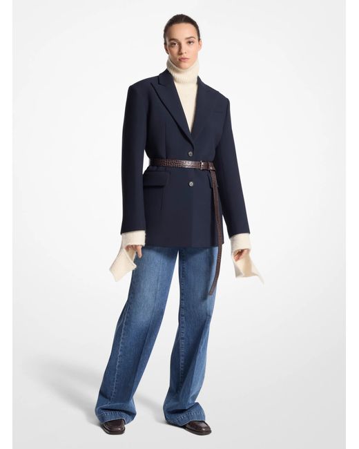 Michael Kors Blue Mk Denim Trousers