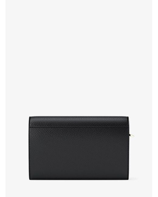 MICHAEL Michael Kors Gray Mk Jet Set Large Pebbled Leather Wallet