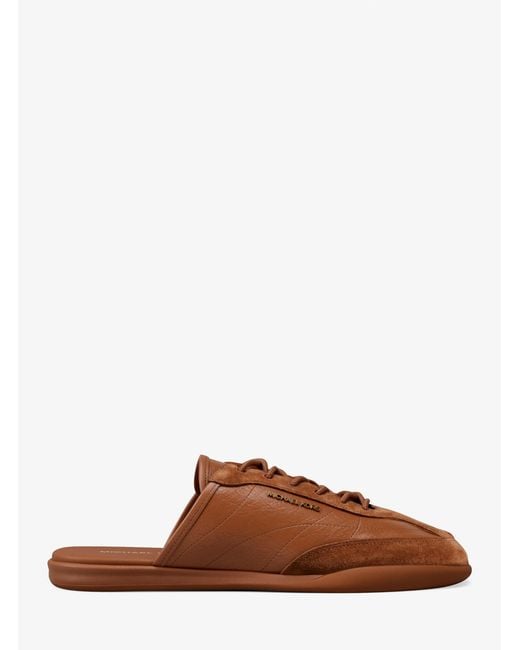 Michael Kors Brown Nolan Leather Mule