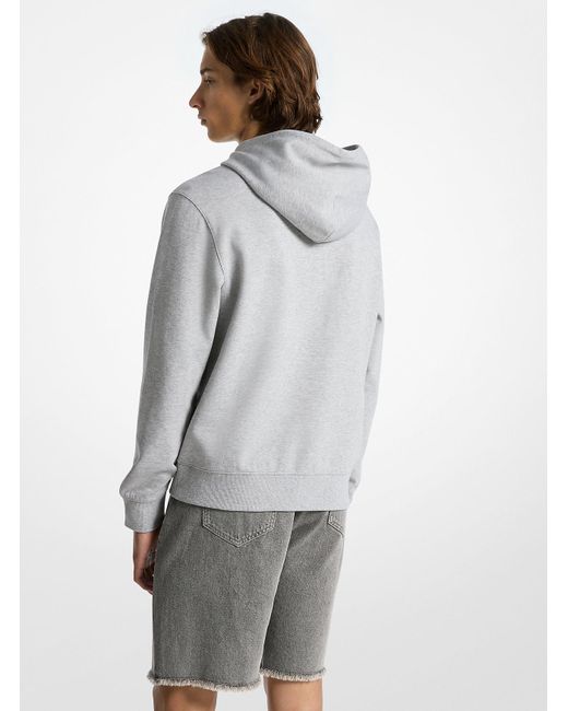 Mk Pull À Capuche En Mélange De Coton Avec Logo En Relief Michael Kors pour homme en coloris Gray