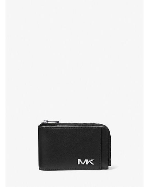 Michael Kors White Varick Leather Wallet for men
