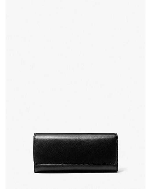 Michael Kors White Cate Leather Clutch