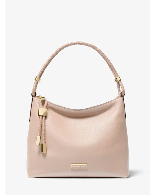 michael kors lexington large pebbled leather shoulder bag