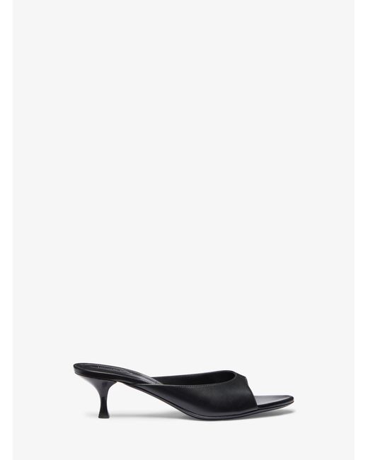 Michael Kors White Mk Arianna Leather Mule