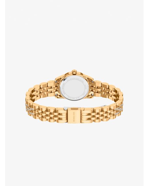 Michael Kors Metallic Petite Lexington Pavé-Tone Watch