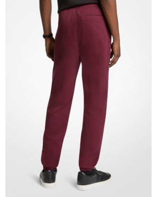 Michael Kors Red Cotton Blend Jogger for men